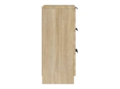 Aparadores 2 unidades madera contrachapada roble Sonoma 30x30x70 cm