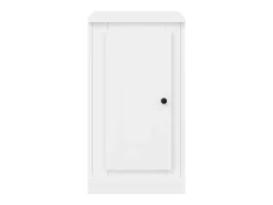 Aparadores 2 unidades madera blanco brillante 37,5x35,5x67,5 cm