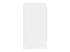 Aparadores 2 unidades madera blanco brillante 37,5x35,5x67,5 cm