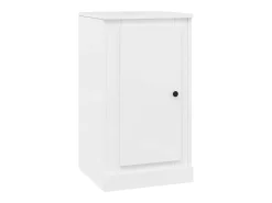 Aparadores 2 unidades madera blanco brillante 37,5x35,5x67,5 cm