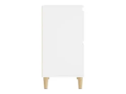 Aparadores 2 unidades madera contrachapada blanco 60x35x70 cm