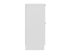Aparadores 2 unidades madera contrachapada blanco 30x30x70 cm