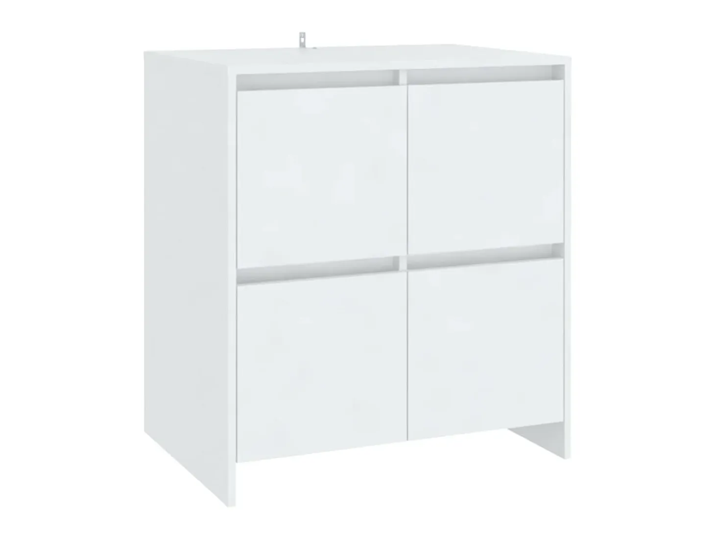 Aparadores 2 unidades madera contrachapada blanco 70x41x75 cm ES83825