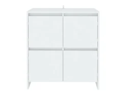 Aparadores 2 unidades madera contrachapada blanco 70x41x75 cm ES83825