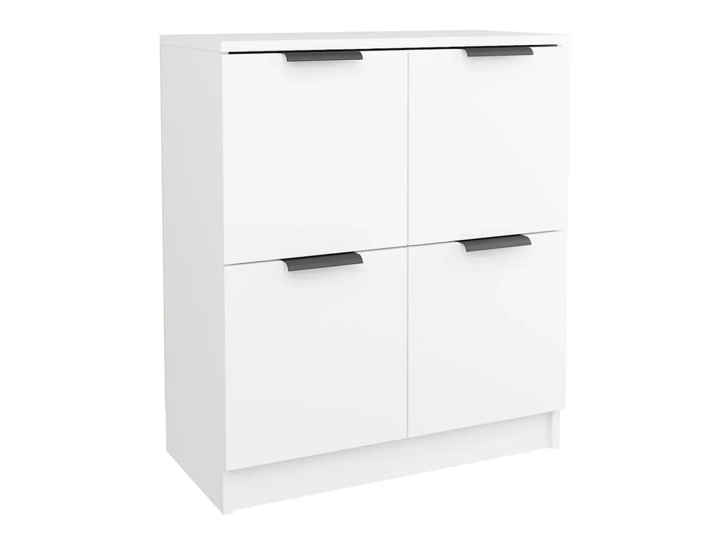 Aparadores 2 unidades madera contrachapada blanco 60x30x70 cm ES30572