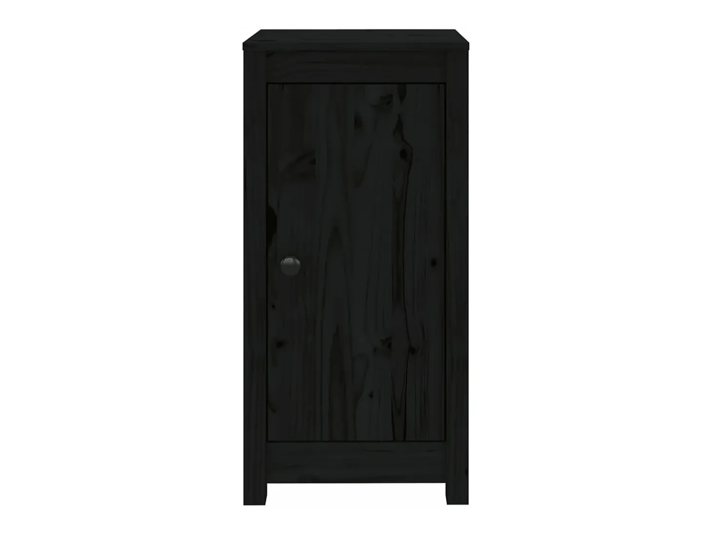Aparadores 2 unidades madera maciza de pino negro 40x35x80 cm