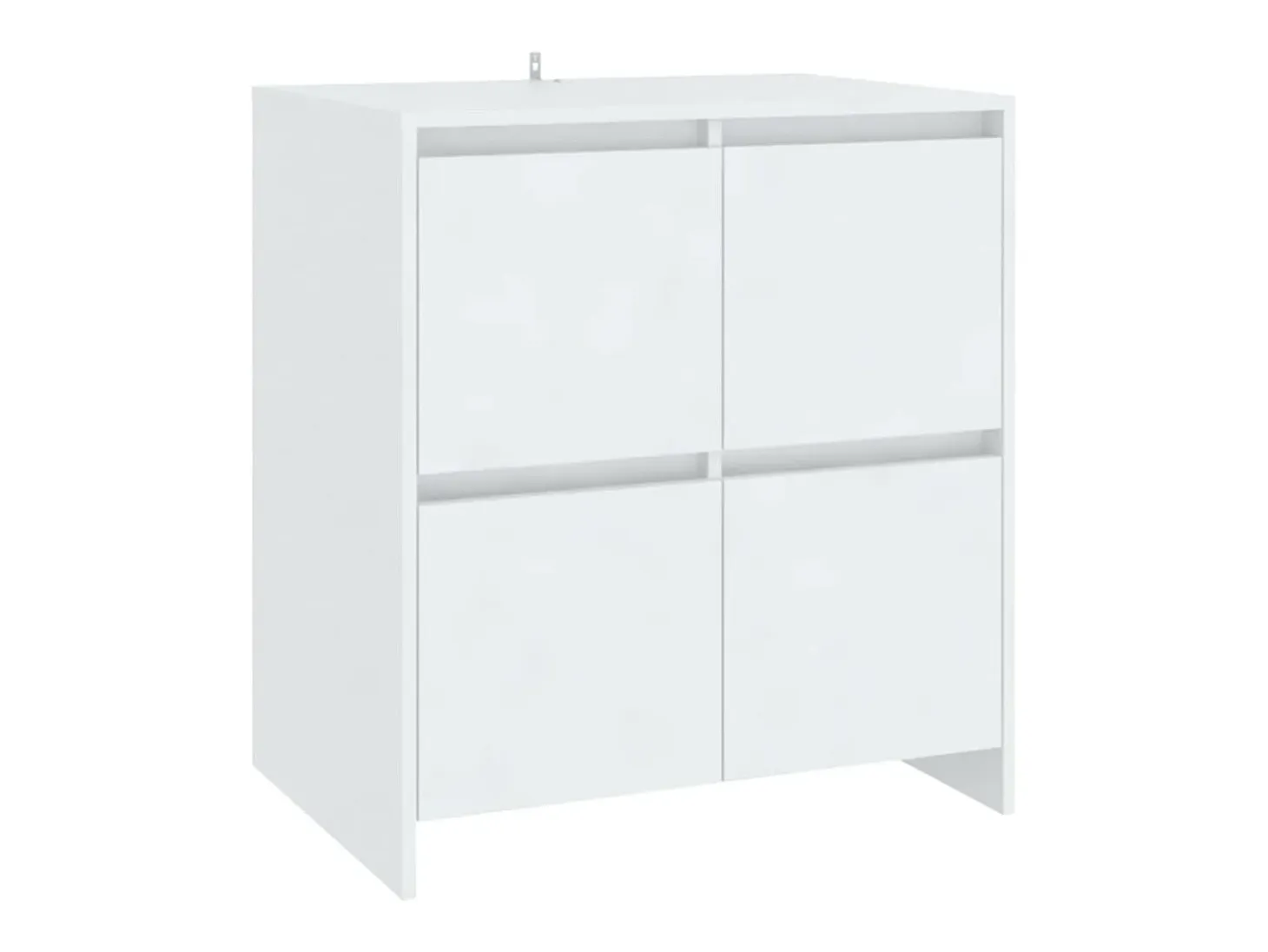 Aparadores 2 unidades madera contrachapada blanco 70x41x75 cm