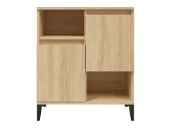 Aparadores de 3 piezas roble sonoma 60x35x70 cm madera de ingeniería