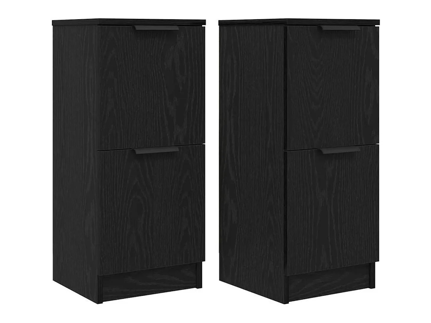 aparadores de roble negro, 30 x 30 x 70 cm, fabricados en madera de ingeniería