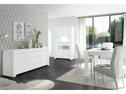 Aparador/Vitrina CAPRI blanco
