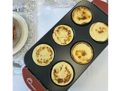 Aparato Multifuncional para Raclette Little Balance 8 Personas con 6 Zonas para Pizzas y Crepes, 1600W, Recubrimiento Antiadherente Sin PFAS