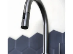 Architek mezclador de fregadero con rociador extraíble cobre cepillado Essebagno