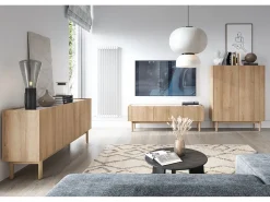 Armario: 2 puertas, 3 estantes, Roble Riviera, 97 x 122 x 37 cm