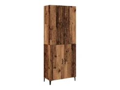 Armario alto 2 piezas Madera antigua 69,5 x 34 x 180 cm