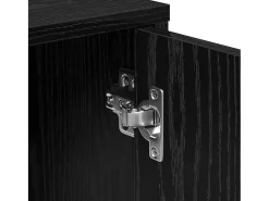 Armario alto 2 piezas Roble Negro 60 x 31 x 70 cm Madera de ingeniería