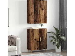 Armario alto de madera antigua 69,5 x 34 x 180 cm Madera de ingeniería