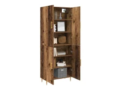 Armario alto de madera antigua 69,5 x 34 x 180 cm Madera de ingeniería