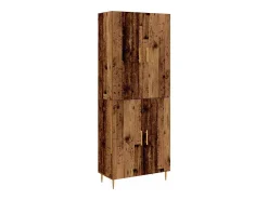 Armario alto de madera antigua 69,5 x 34 x 180 cm Madera de ingeniería
