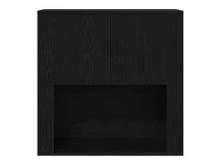 Armario alto de roble negro 80x33x150 cm Madera de ingeniería