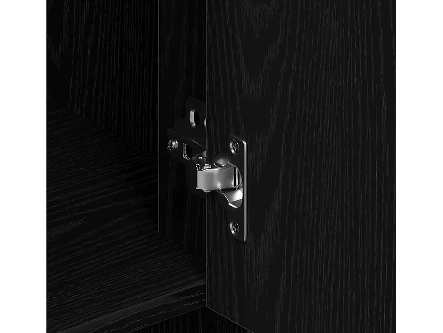 Armario alto de roble negro 80x33x150 cm Madera de ingeniería