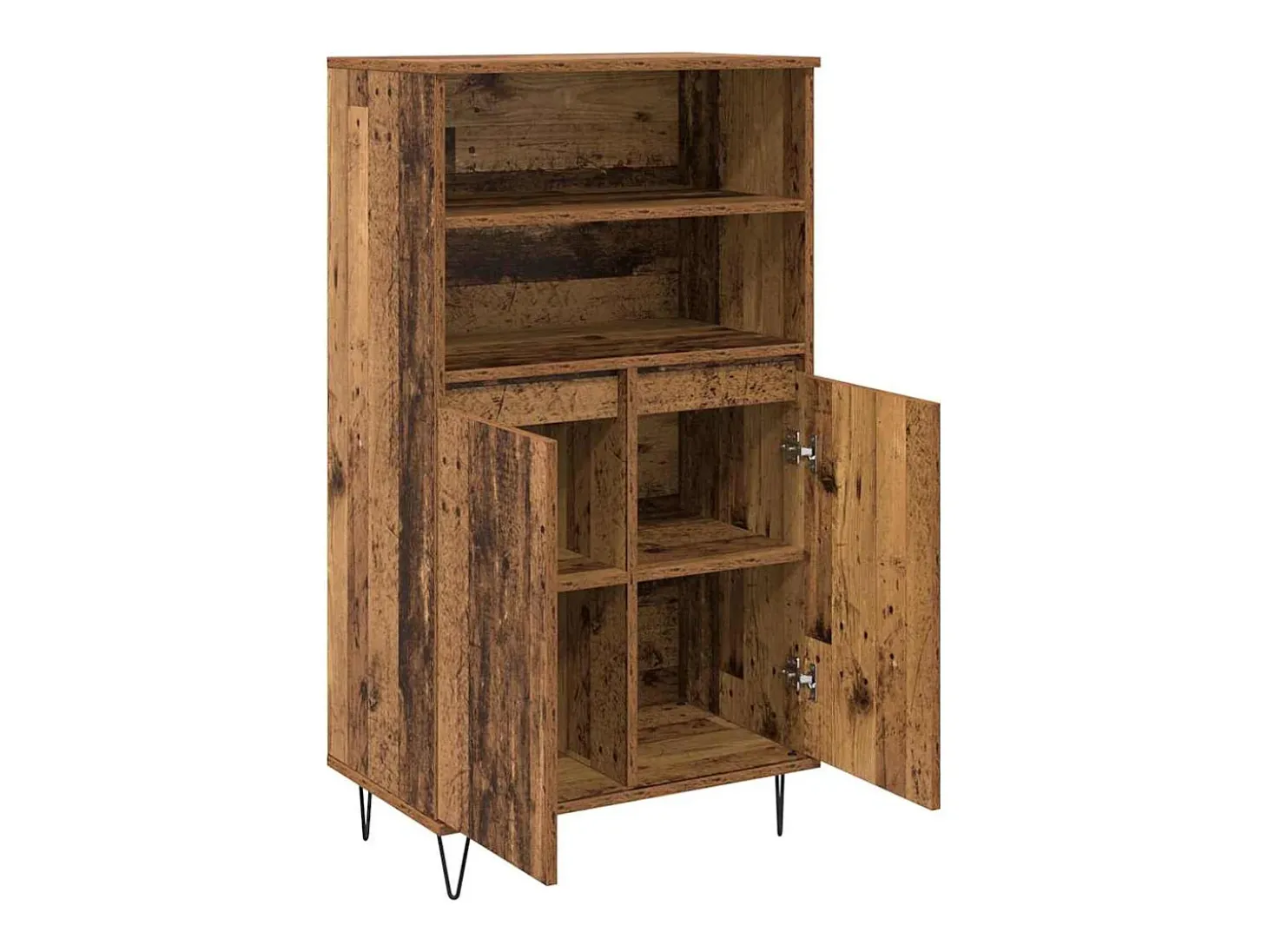 Armario alto marrón 60 x 36 x 110 cm Madera de ingeniería
