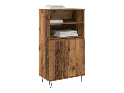 Armario alto marrón 60 x 36 x 110 cm Madera de ingeniería