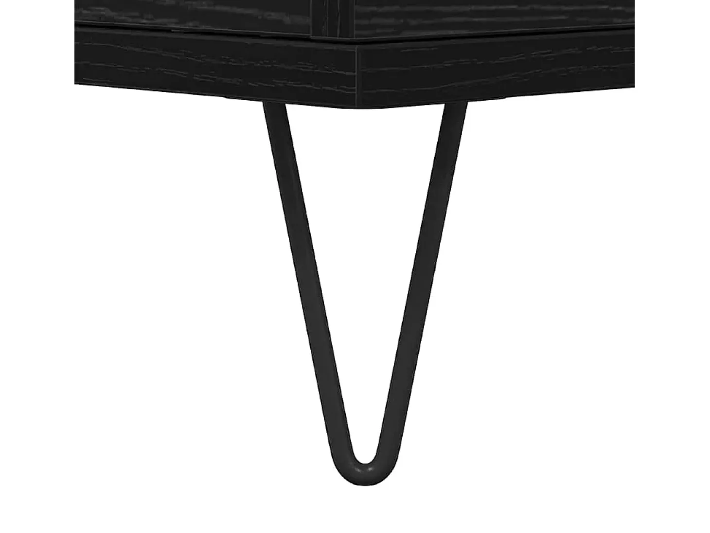 Armario alto negro 60 x 36 x 110 cm Madera de ingeniería