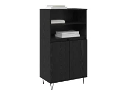 Armario alto negro 60 x 36 x 110 cm Madera de ingeniería
