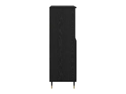Armario alto negro 60 x 36 x 110 cm Madera de ingeniería