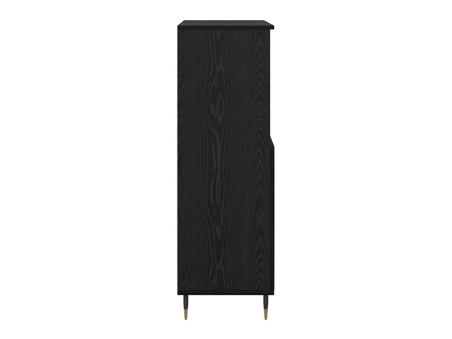 Armario alto negro 60 x 36 x 110 cm Madera de ingeniería