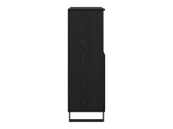 Armario alto negro 60 x 36 x 110 cm Madera de ingeniería