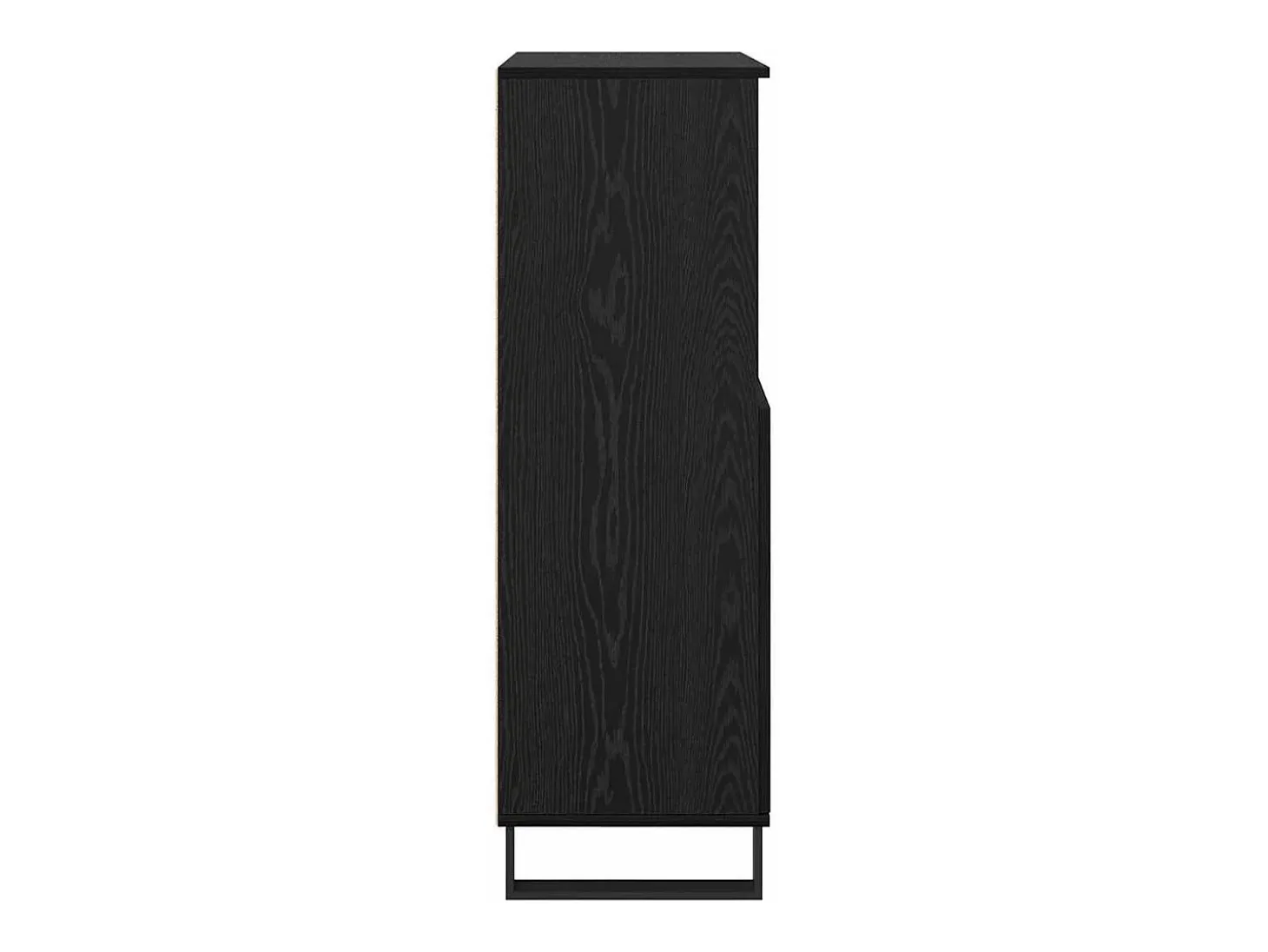 Armario alto negro 60 x 36 x 110 cm Madera de ingeniería
