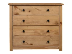 Armario auxiliar de madera de pino estilo Panamá 80x40x73 cm