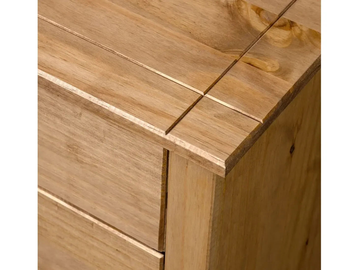 Armario auxiliar de madera de pino estilo Panamá 80x40x73 cm