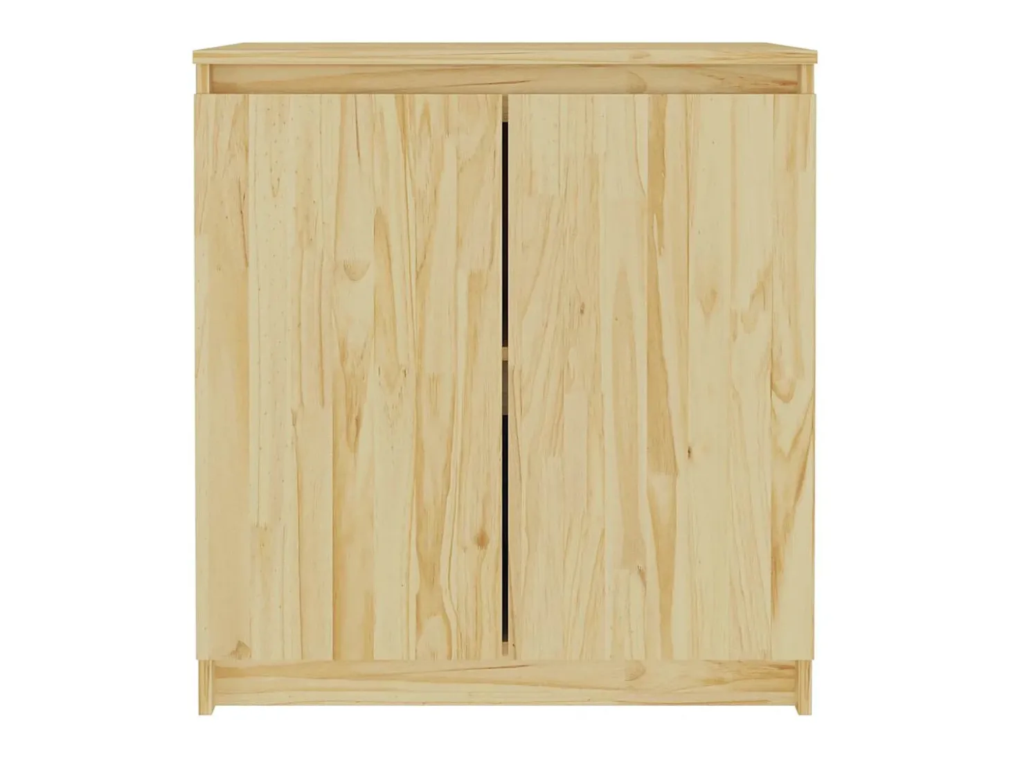 Armario auxiliar de madera maciza de pino 60x36x65 cm