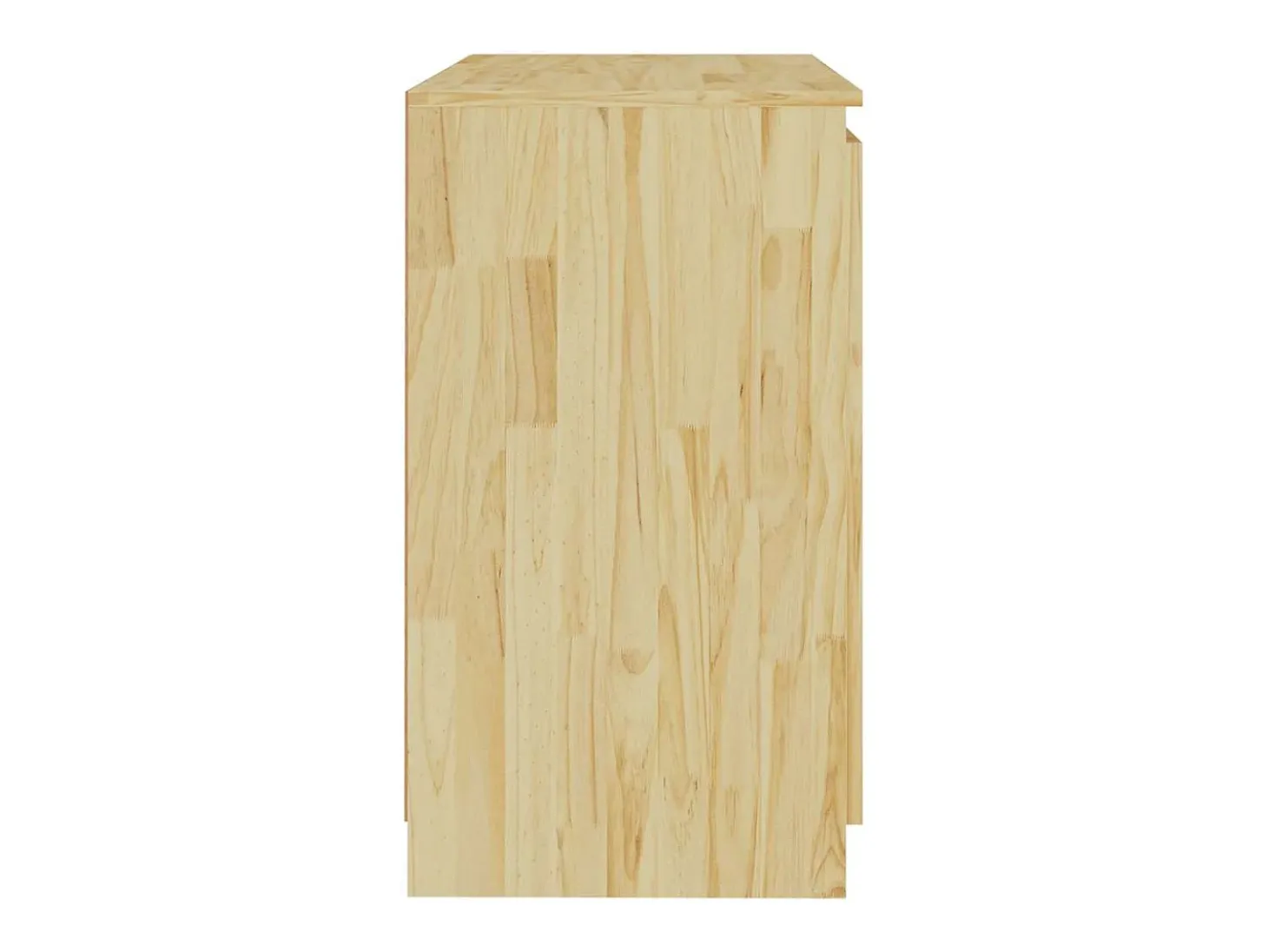 Armario auxiliar de madera maciza de pino 60x36x65 cm