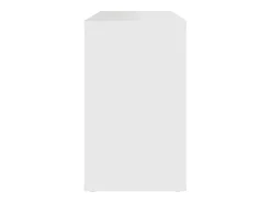 Armario auxiliar de madera contrachapada blanco 60x30x50 cm