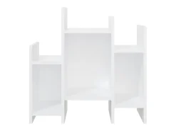 Armario auxiliar de madera contrachapada blanco 60x26x60 cm