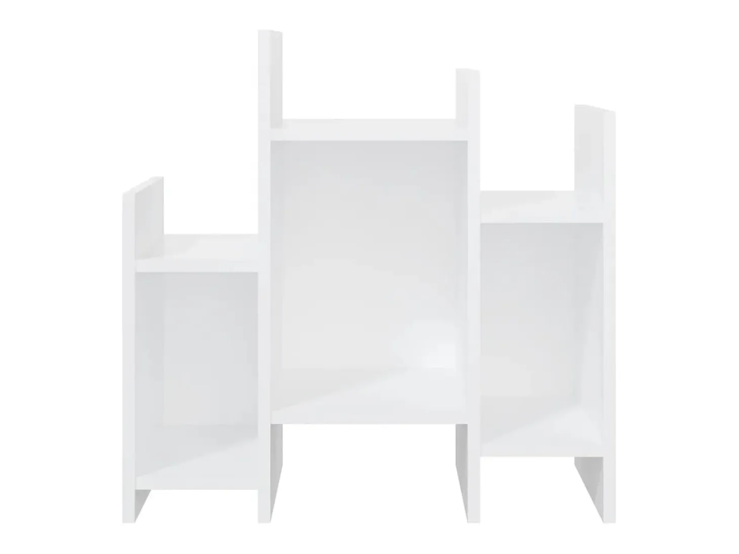 Armario auxiliar de madera contrachapada blanco 60x26x60 cm
