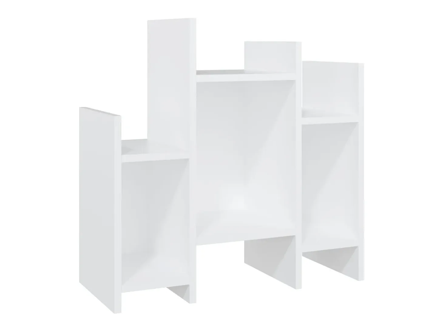 Armario auxiliar de madera contrachapada blanco 60x26x60 cm