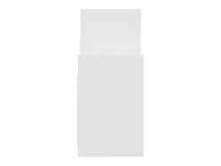 Armario auxiliar de madera contrachapada blanco 60x26x60 cm