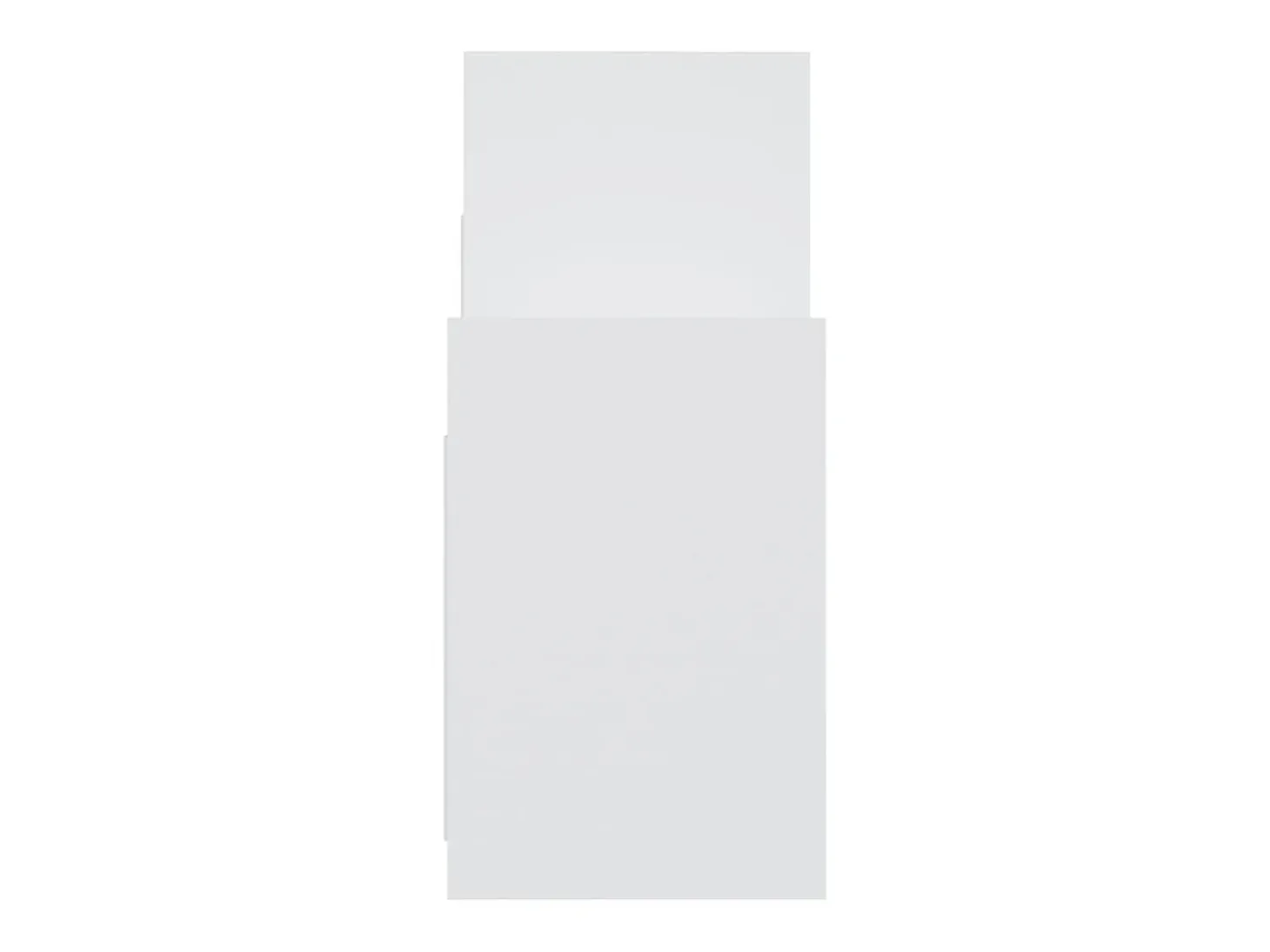 Armario auxiliar de madera contrachapada blanco 60x26x60 cm