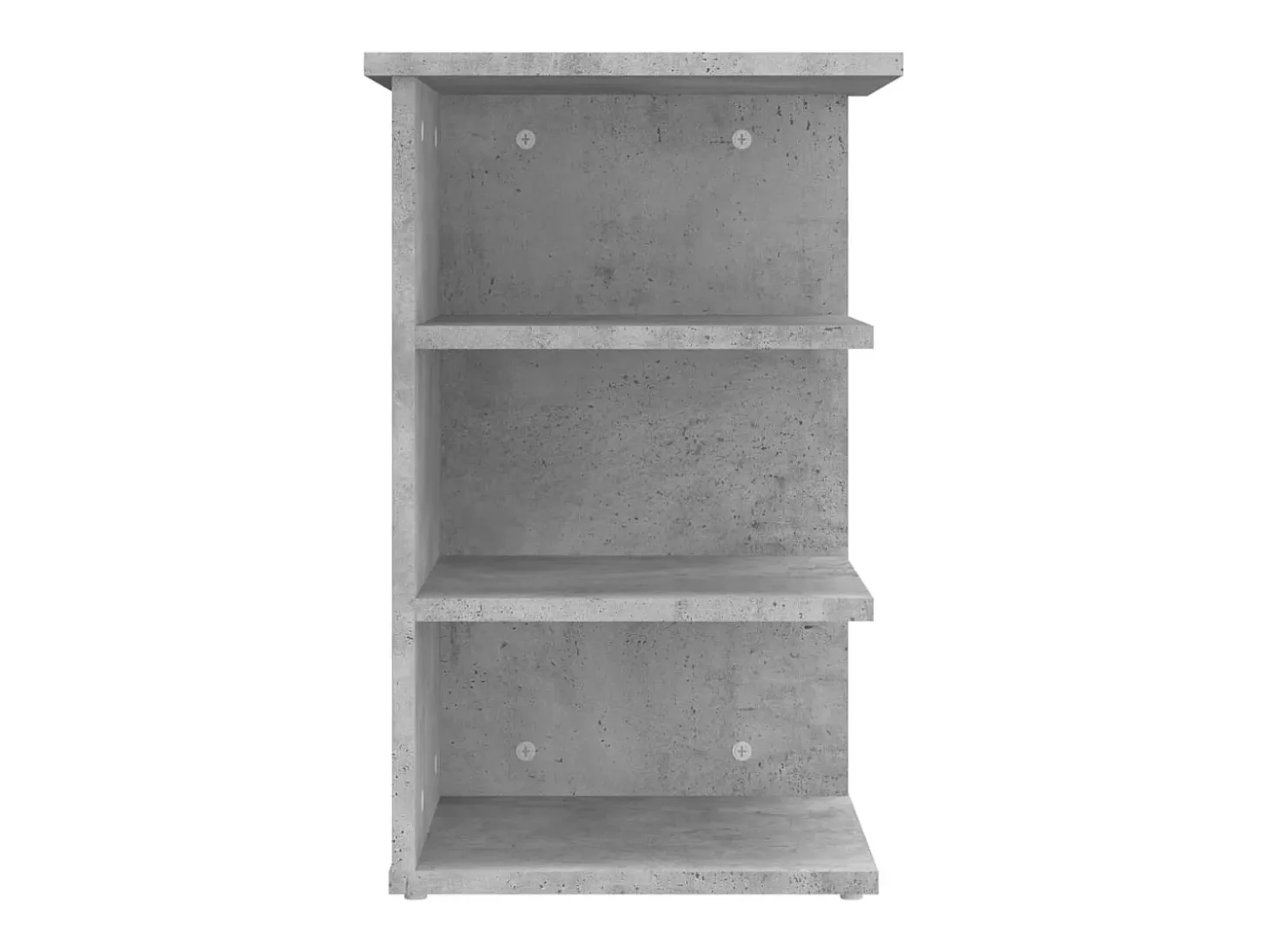 Armario auxiliar madera contrachapada gris hormigón 35x35x55 cm