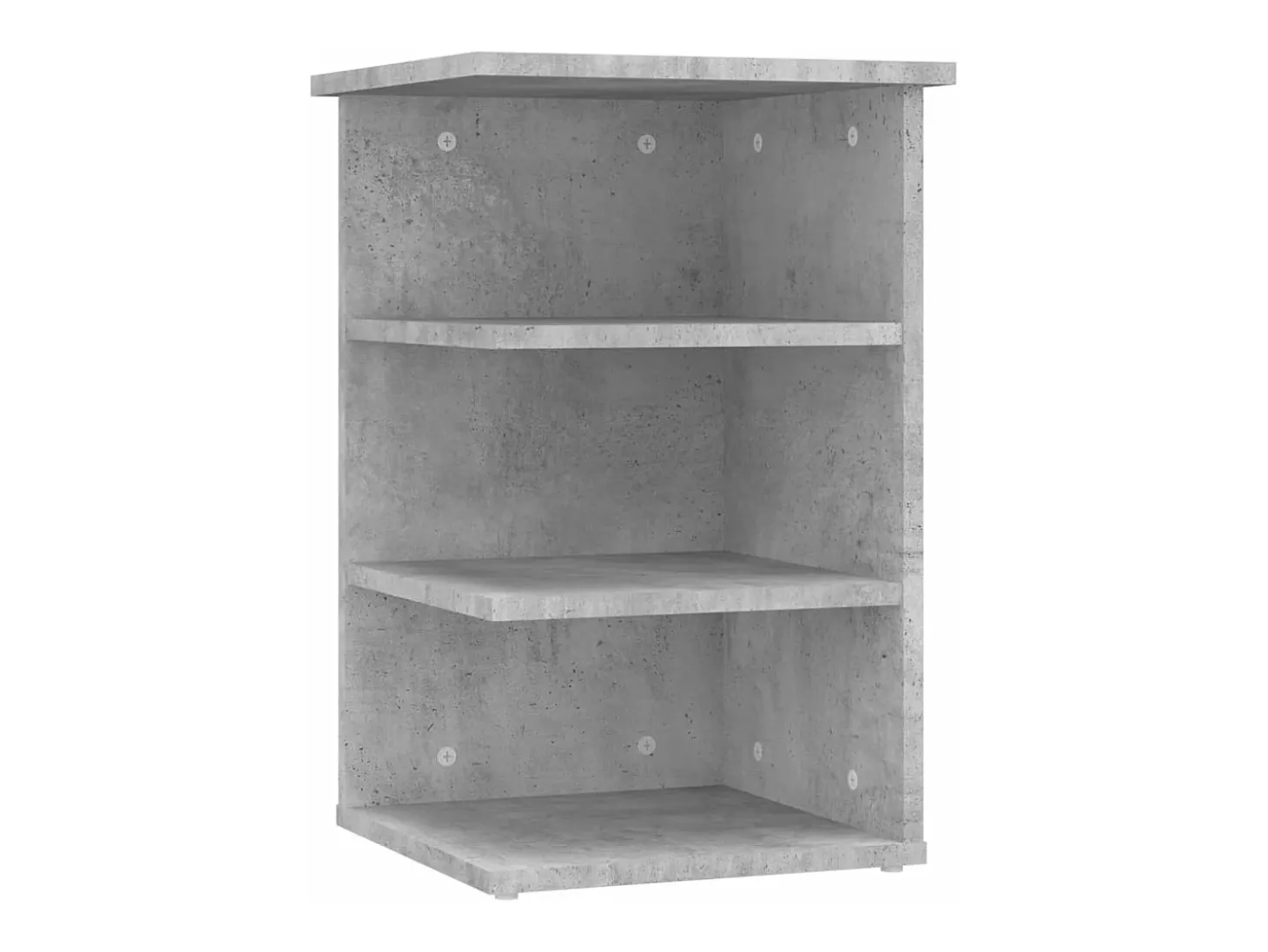 Armario auxiliar madera contrachapada gris hormigón 35x35x55 cm
