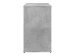 Armario auxiliar madera contrachapada gris hormigón 60x30x50 cm