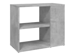 Armario auxiliar madera contrachapada gris hormigón 60x30x50 cm