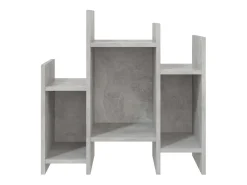 Armario auxiliar madera contrachapada gris hormigón 60x26x60 cm