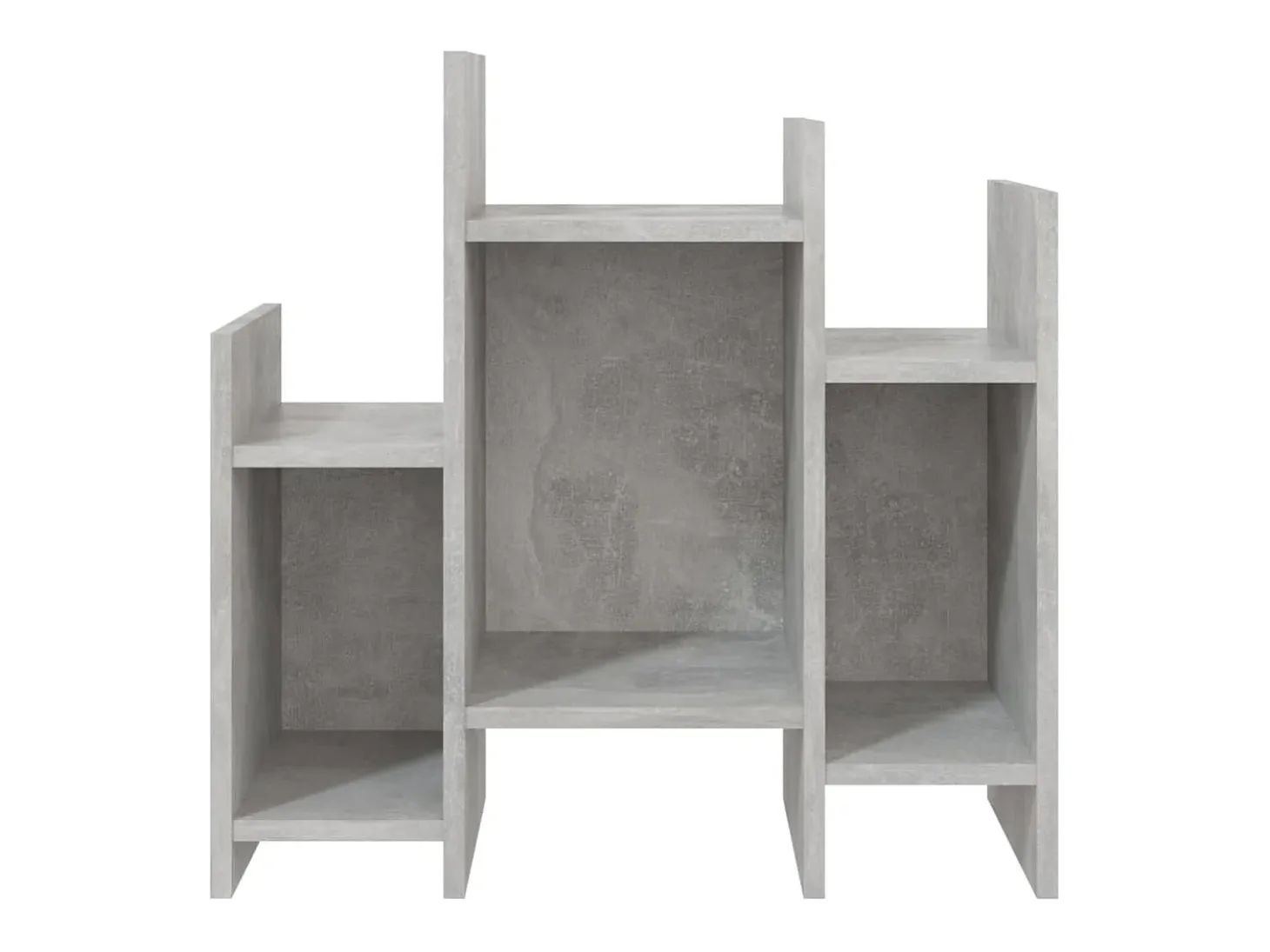 Armario auxiliar madera contrachapada gris hormigón 60x26x60 cm