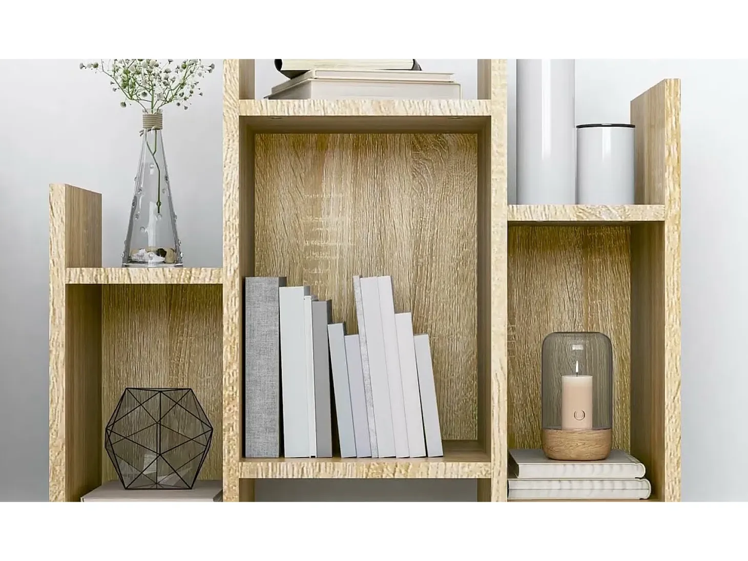 Armario auxiliar madera contrachapada roble Sonoma 60x26x60 cm