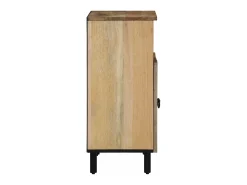 Armario auxiliar madera maciza de mango 60x33x75 cm